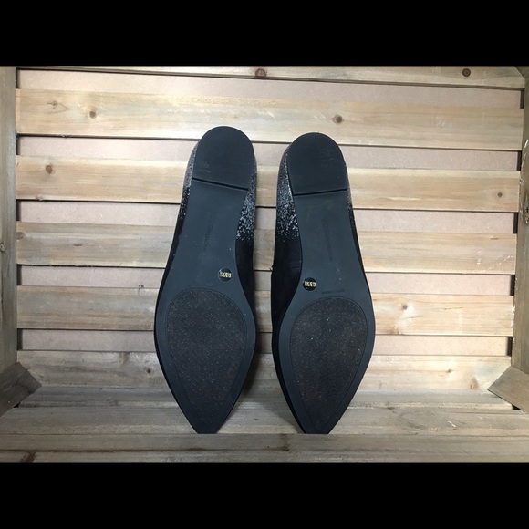 BCBGeneration Black Sparkly Flats - Picture 4 of 6